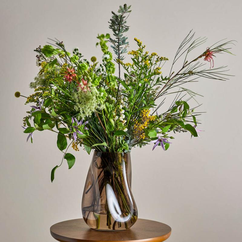 Ingolf vase 26 cm brun