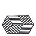 Hexagon bordskåner 24 cm black