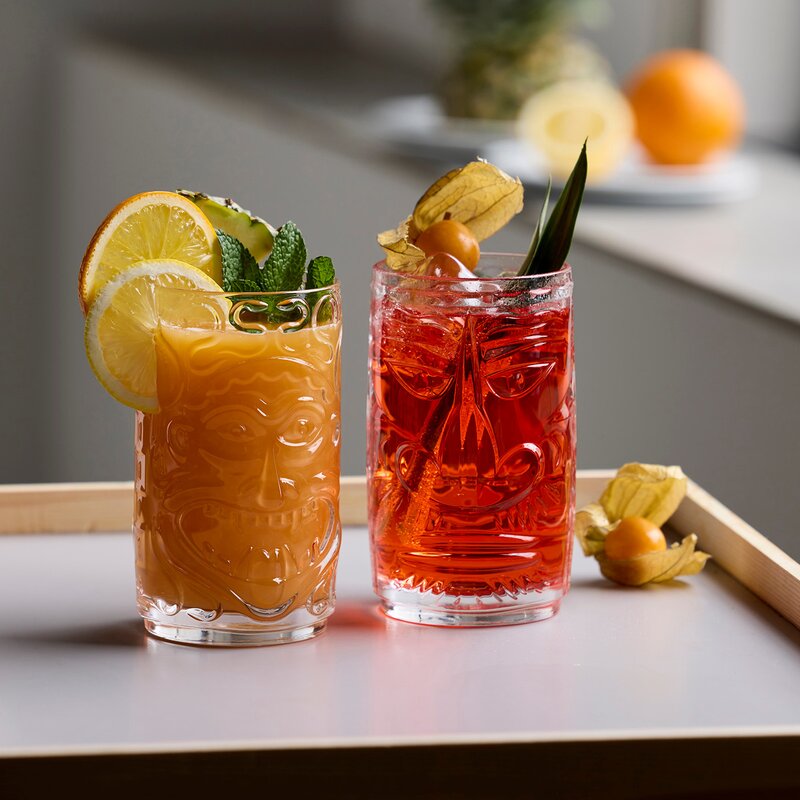 Tiki cocktailglass 45 cl 4 stk klar