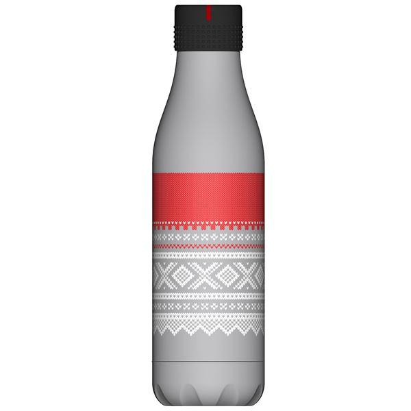 Bottle Up Marius termoflaske 0,5L grå/rød/hvit