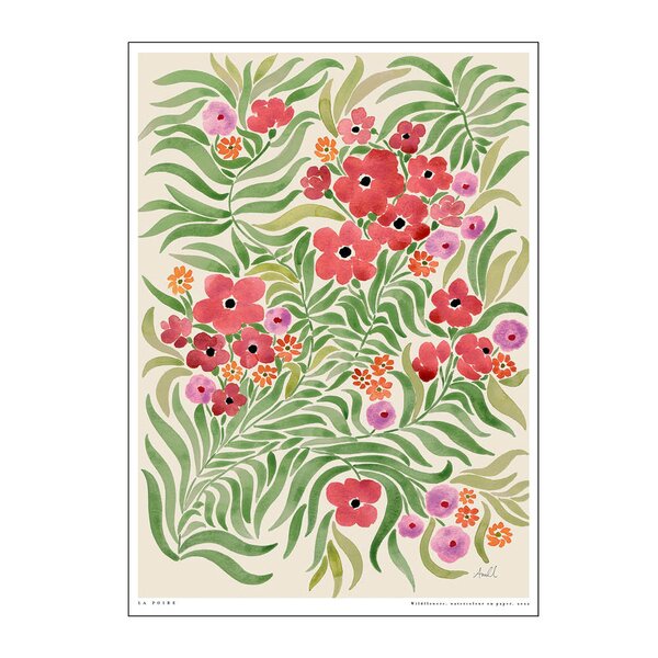 La Poire poster 50x70 cm wildflowers