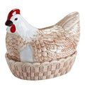 Eggoppbevaring høne 23,4 cm natur