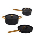 Arvet Viggo, Mio, Modell X Grytesett 3 deler 1,6/4L 28 cm svart