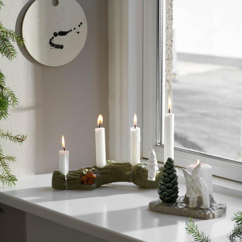 Christmas Tales adventsstake H10 cm hvit