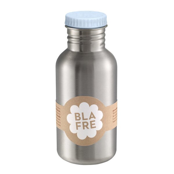 Stålflaske 500 ml himmelblå
