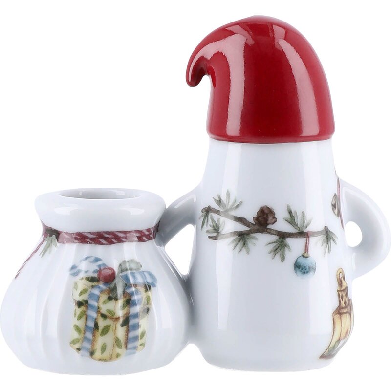 Hammershøi Christmas lysestake 8,5 cm nissefar