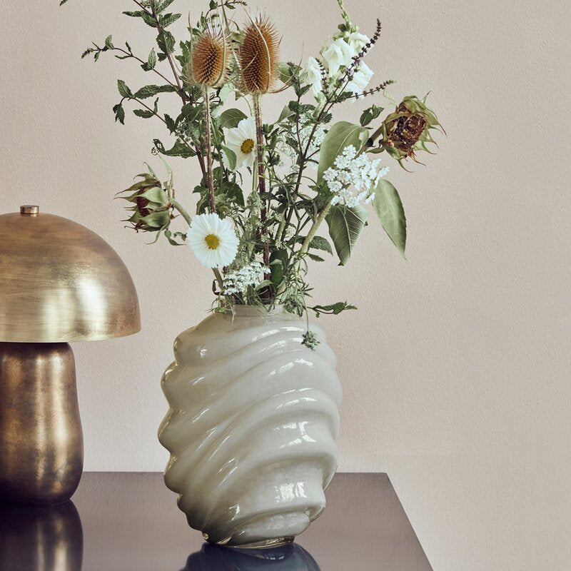 Desert vase 26,6 cm lys grå
