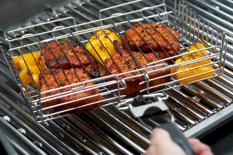 Grillkurv rustfritt stål