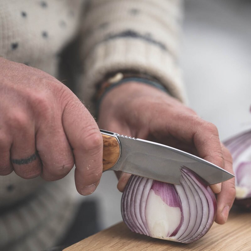Natten foldekniv 21 cm masurbjørk