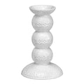 Orient antik lysestake 14 cm hvit