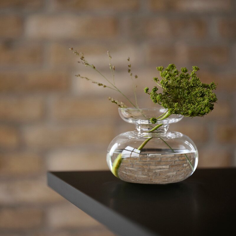 Inu vase 11x9 cm pure clear