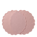 Scallopped dekkebrikke 2 stk 36 cm pudderrosa