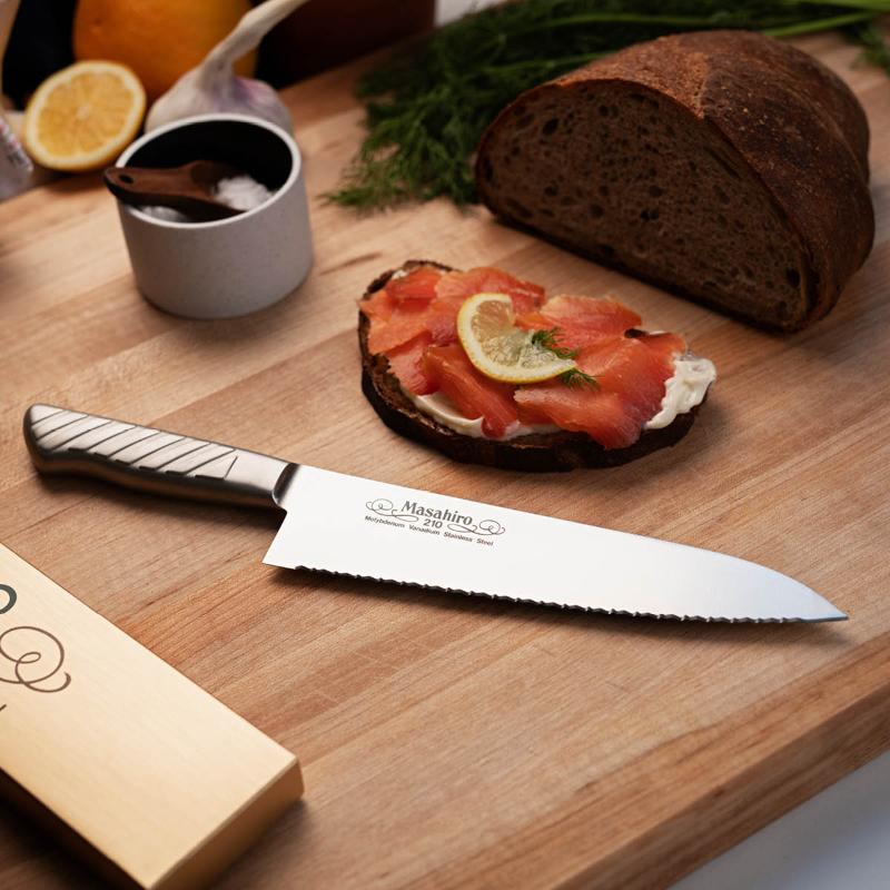 MVS brødkniv 21 cm sølv
