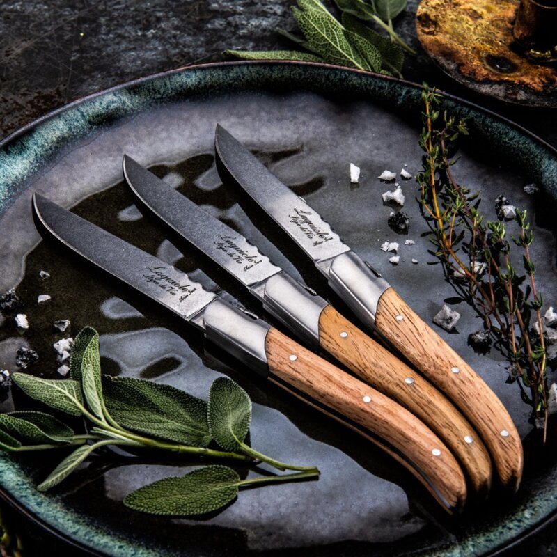 Biffkniver 6 stk oak stonewash