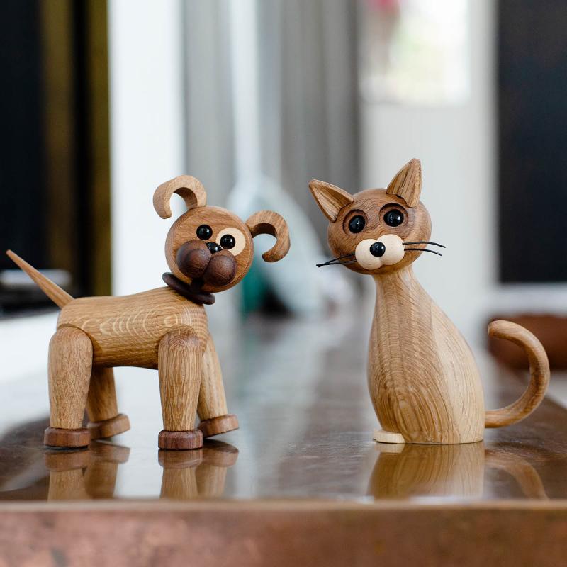 Lucky trefigur katt 15,9 cm