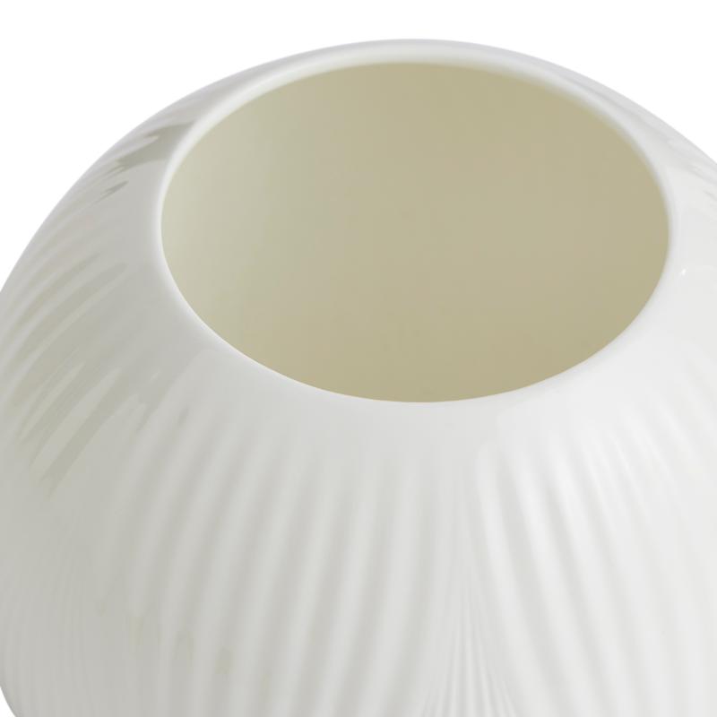 White Folia rosevase 12,5 cm