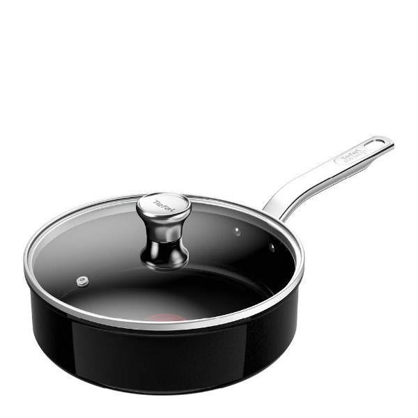 Renew+ sautépanne m/lokk 24 cm svart