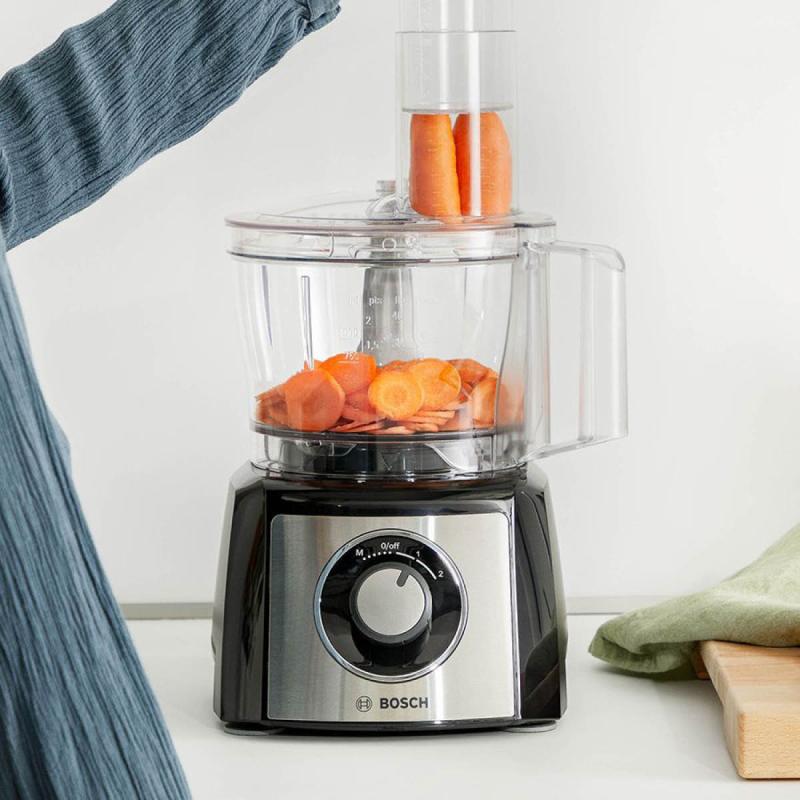 MultiTalent 3 foodprocessor 2,3 L svart Børstet rustfritt stål