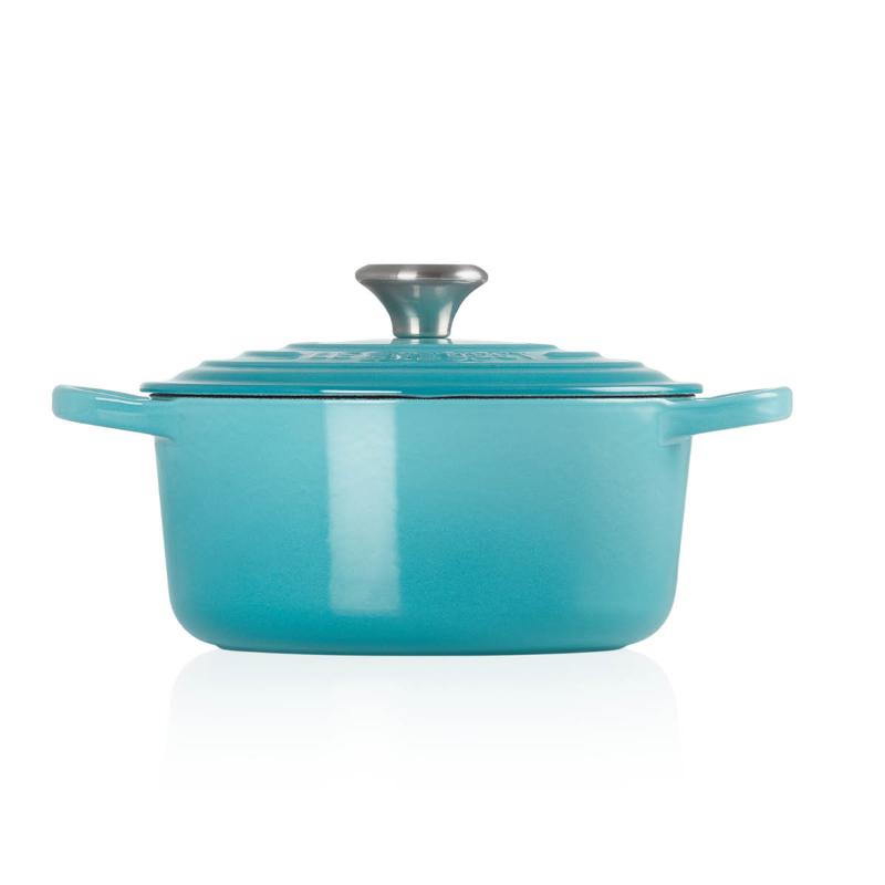 Signature støpejernsgryte rund 24 cm 4,2L caribbean