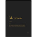 Poster mormor 30x40 cm svart