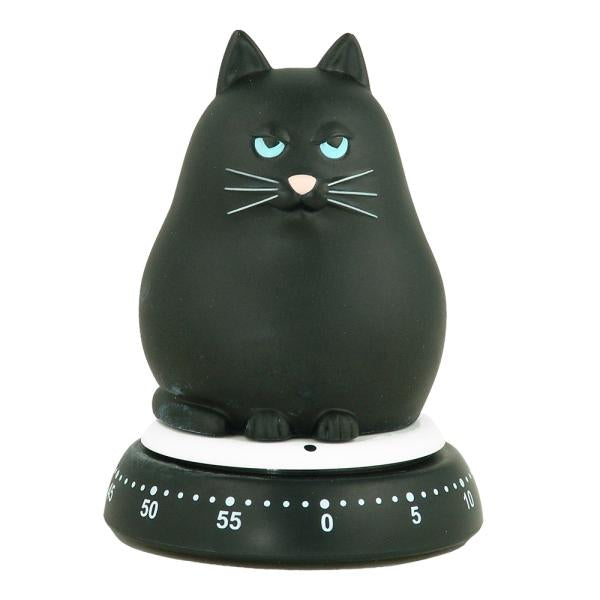 Mekanisk timer katt svart