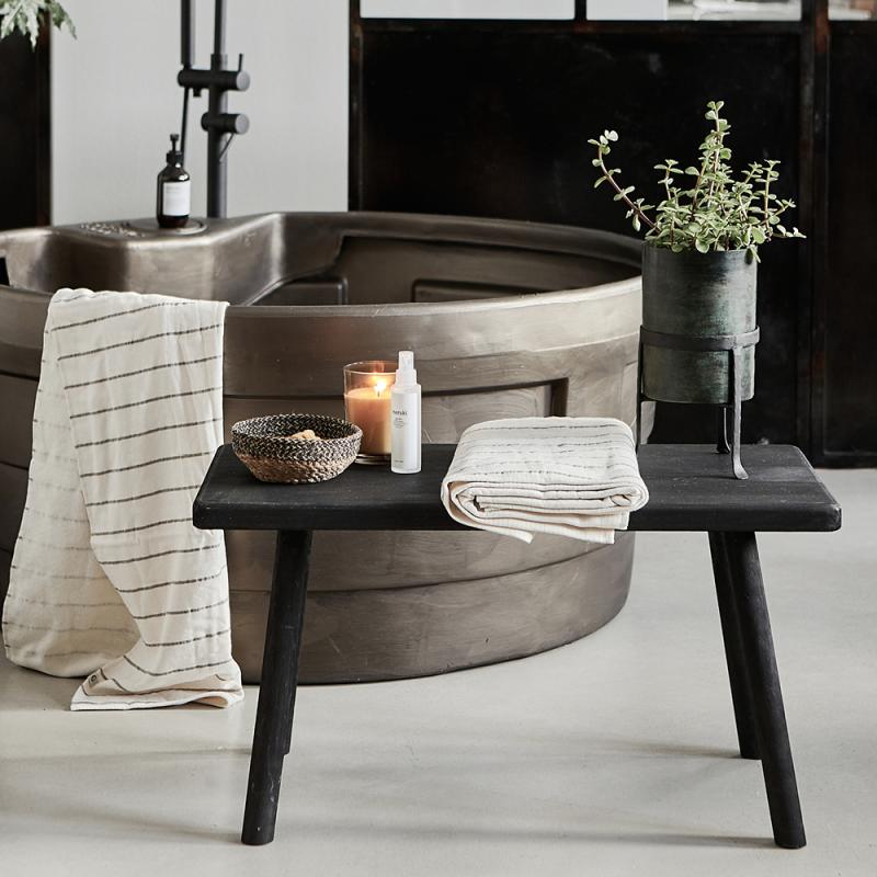 Nadi benk 81x43x38 cm svart