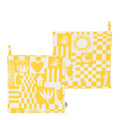 Mummi Fest gryteklut 23x23 cm 2 stk gul