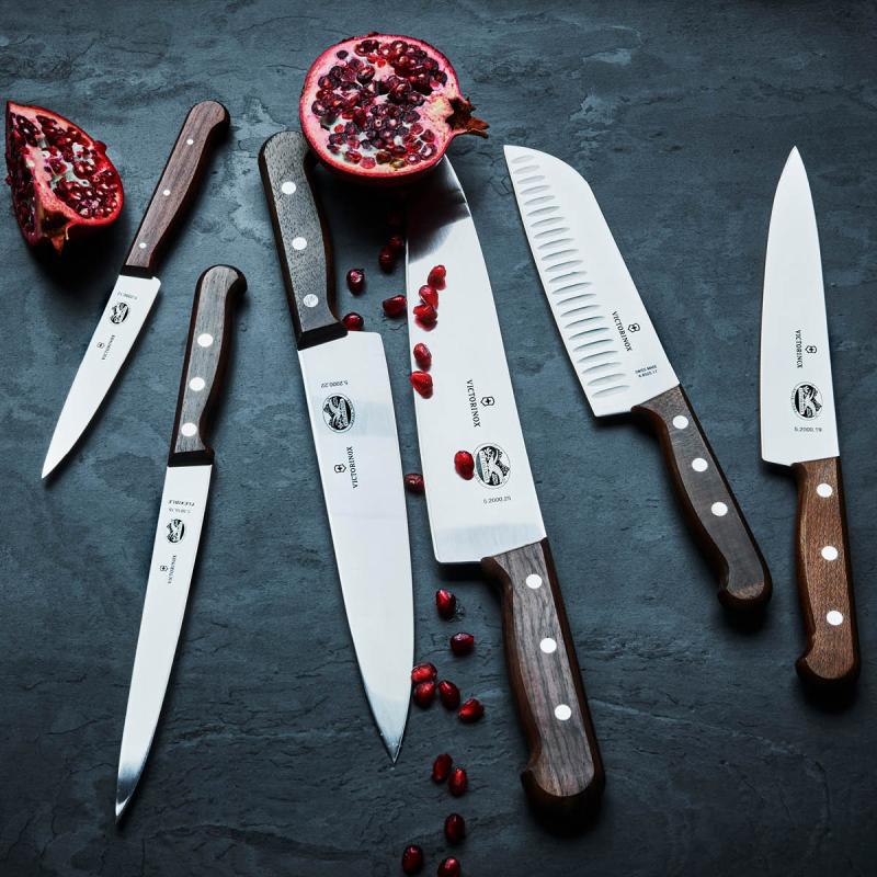 Pine santokukniv 17cm brun