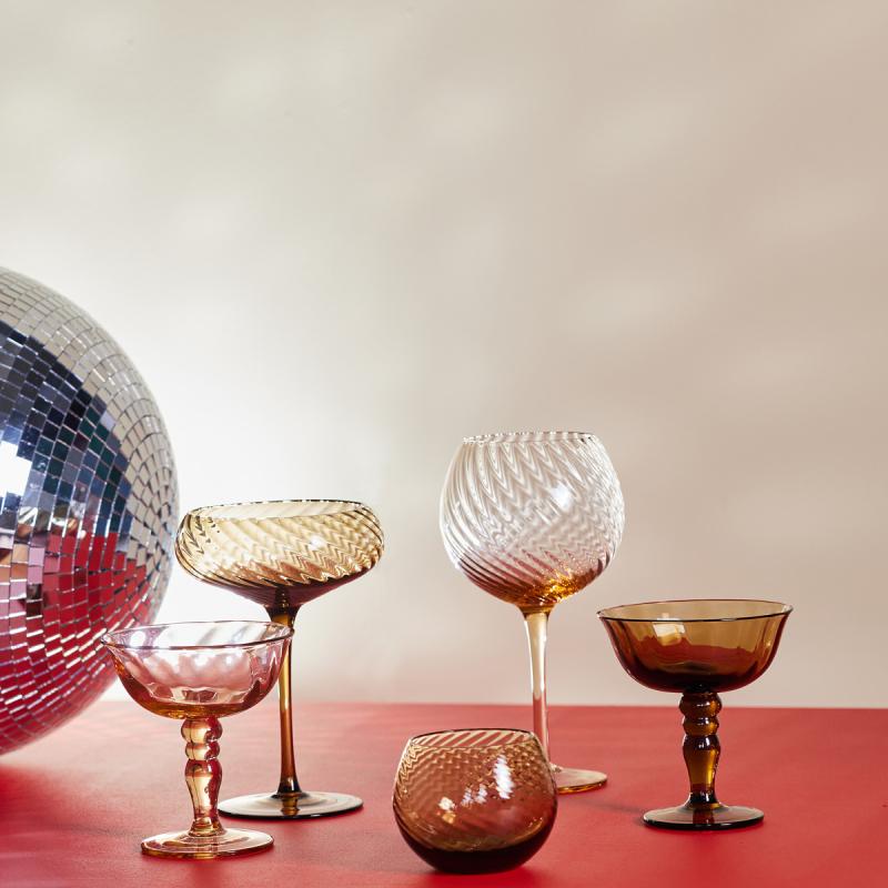 Opacity champagneglass 30 cl 2 stk brun