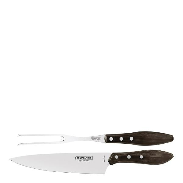 Churrasco forskjærsett 2 deler brun
