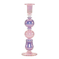 Illume lysestake 25 cm rosa/lilla