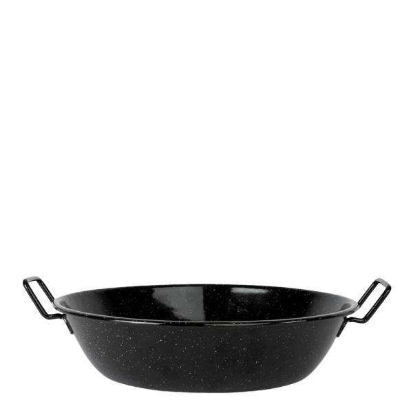 Doris emaljert panne medium svart