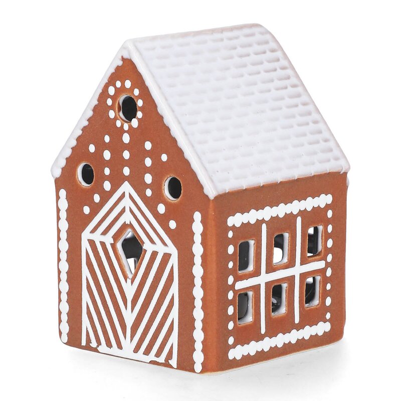 Gingerbread lyshus Kirke LED 8,5 brun