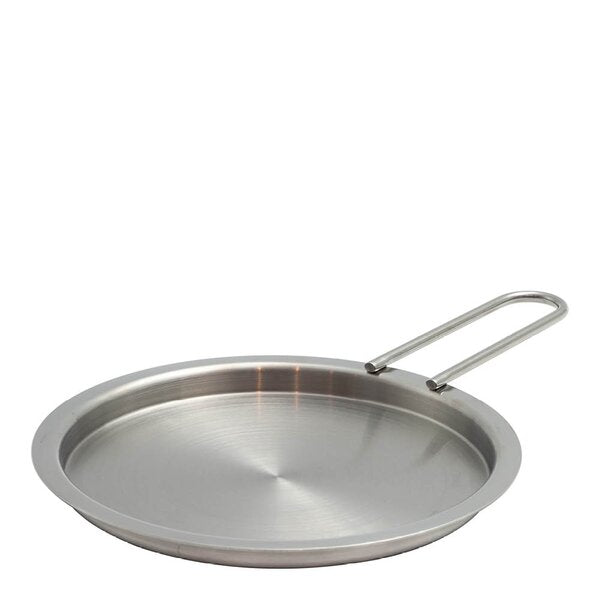 Flatt lokk 16 cm stål