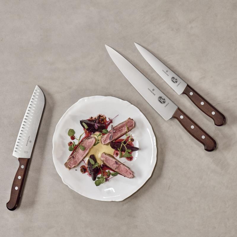Pine kokkekniv 15 cm brun