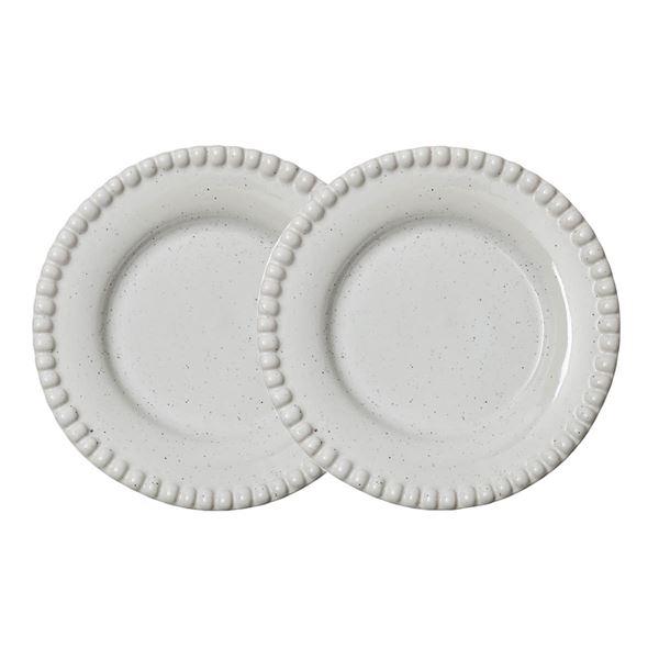 Daria tallerken 22 cm 2 stk cotton white