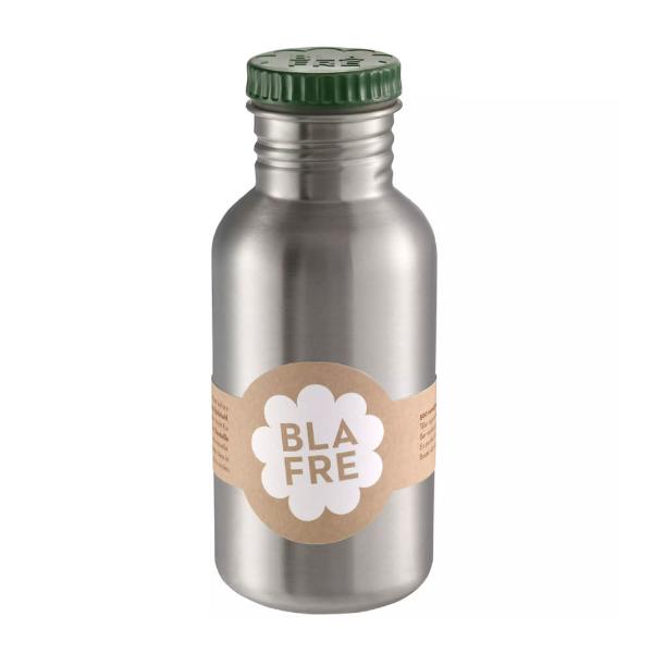 Stålflaske 500 ml mørkegrønn