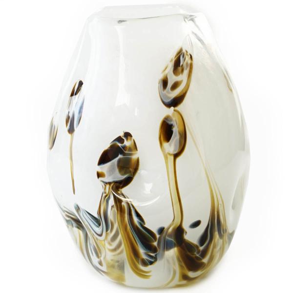 After Rain vase 28 cm hvit m/dekor
