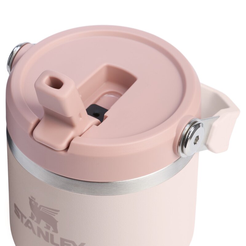 Iceflow flip straw tumbler termoflaske 0,6L rose quartz