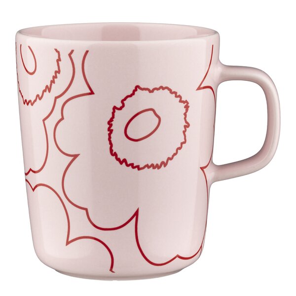 Piirto Unikko krus 25 cl rosa/rød