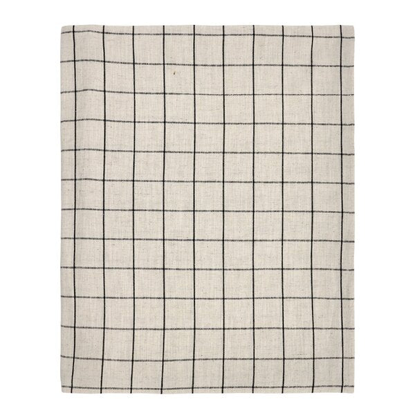 Join duk 260x150 cm svart/off-white