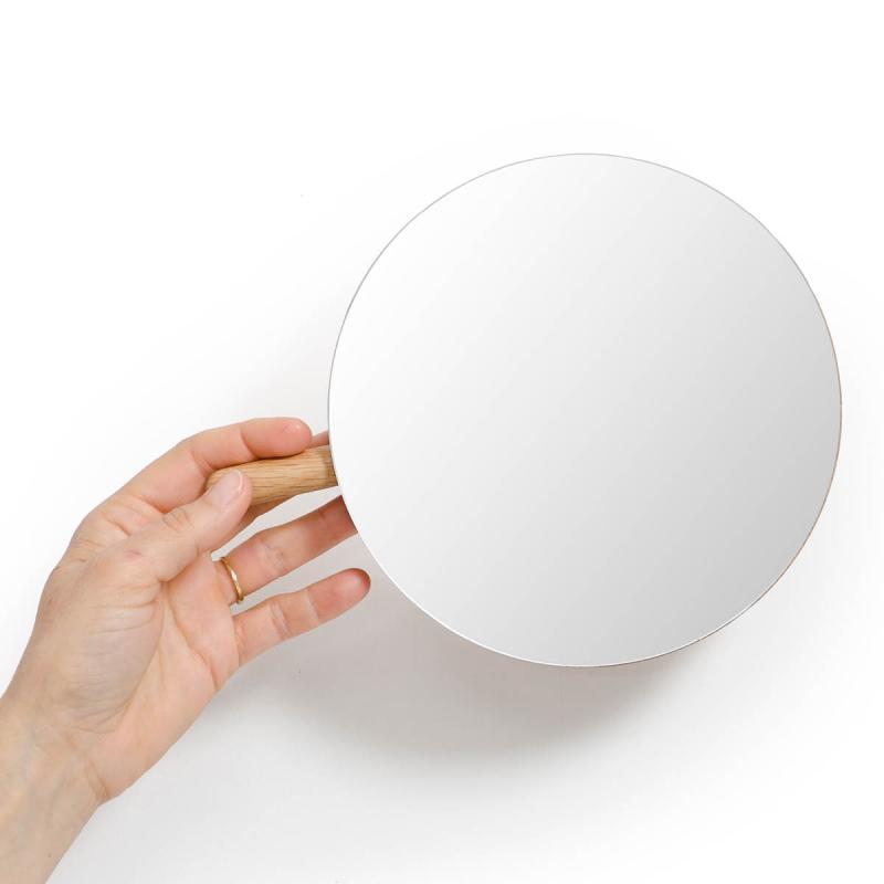 Magnifying sminkespeil vegg 18 cm eik