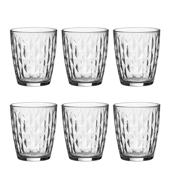Mosaic vannglass 34 cl 6 stk klar
