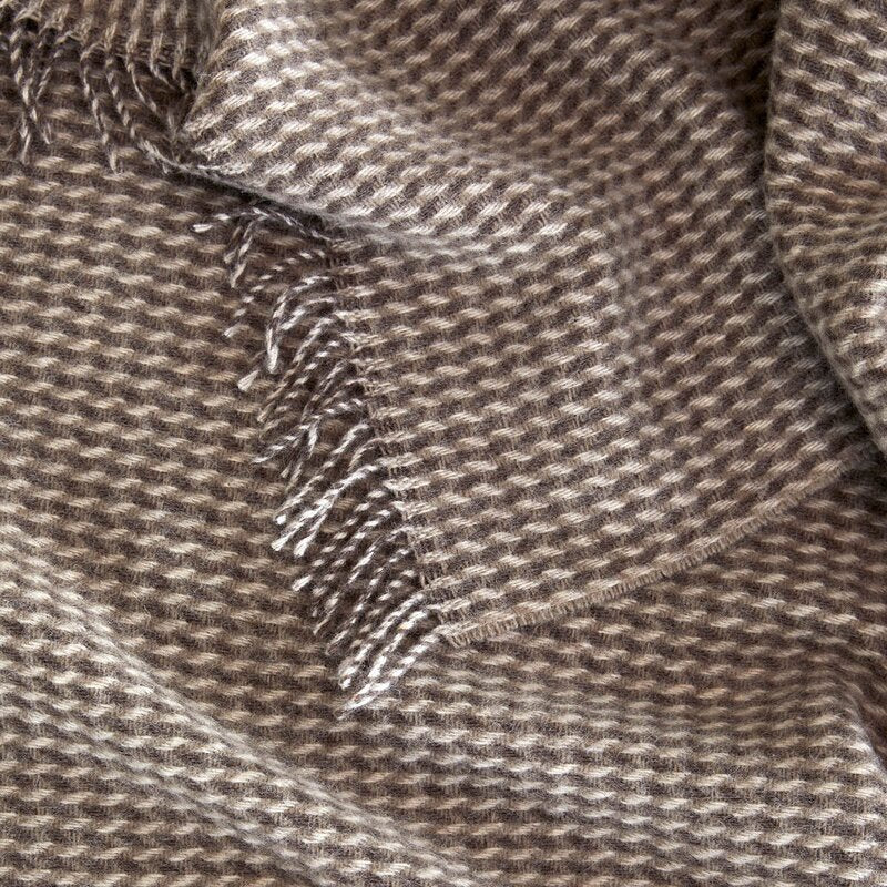 Teide ullpledd 120x180 cm myk brun