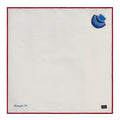 Shell embroidered tøyserviett 50x50 cm hvit/blå/rød
