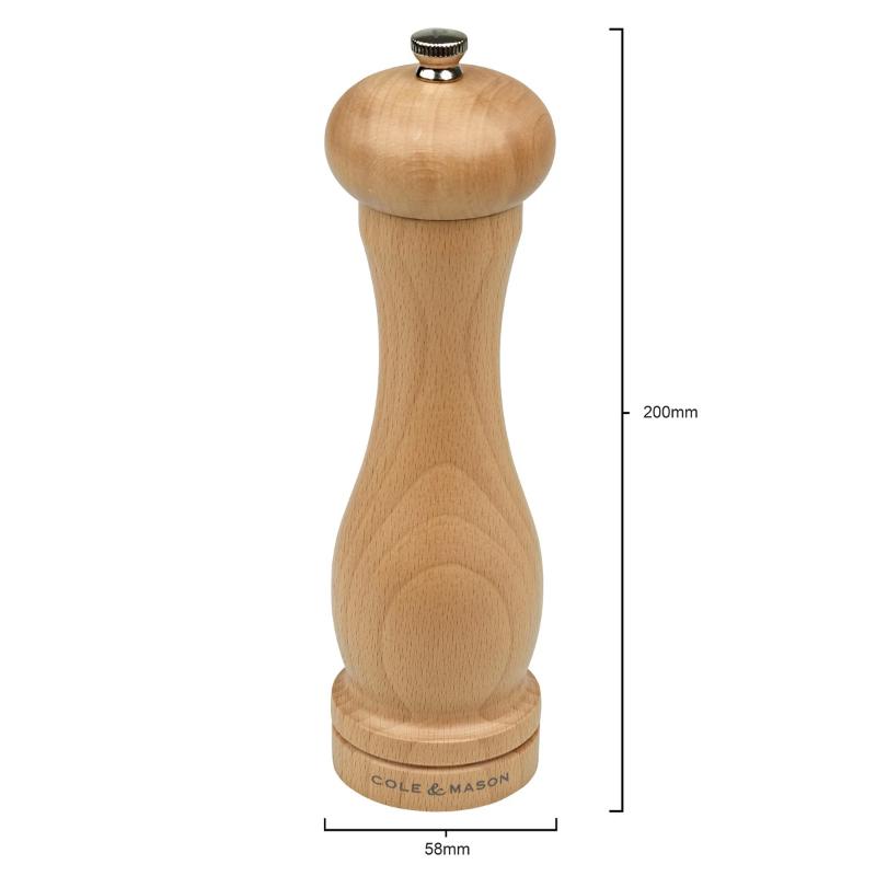 Precision pepperkvern 20 cm bøk natur