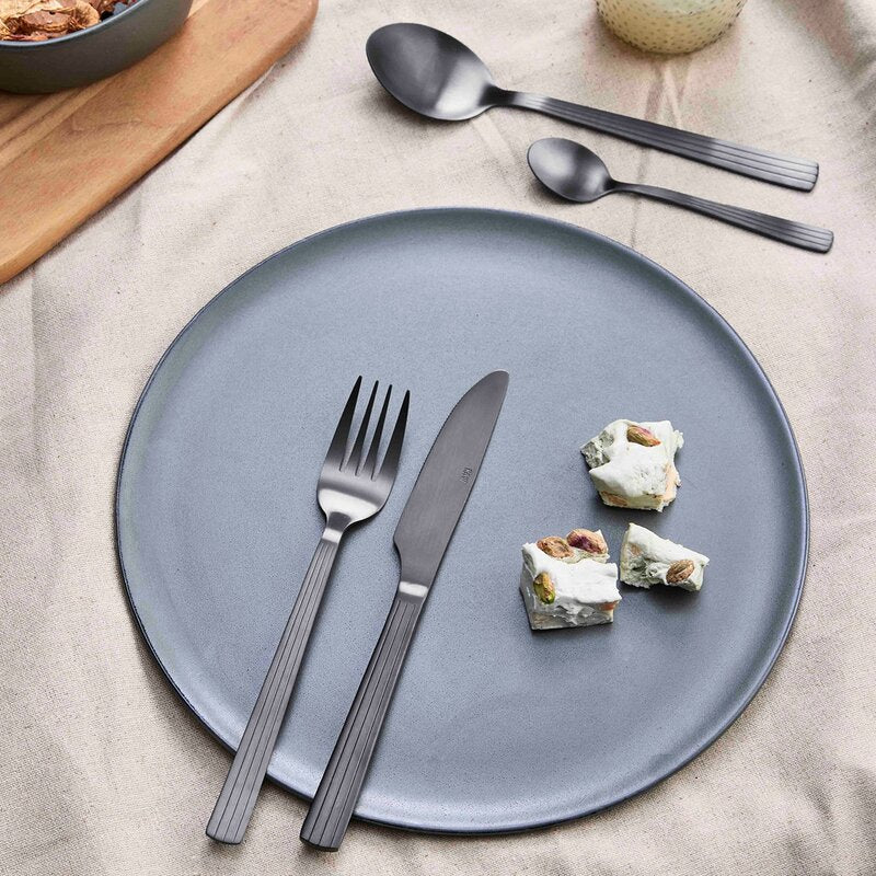 RAW bestikksett 40 deler matt svart