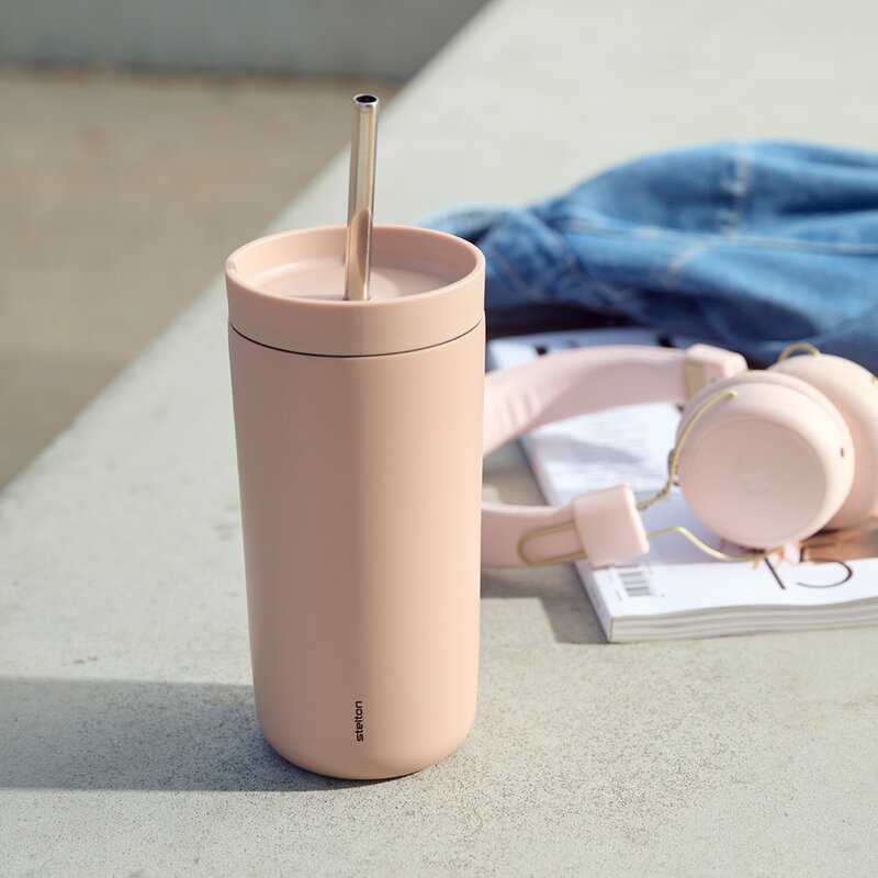 To Go Sip termokopp med sugerør 40 cl heather