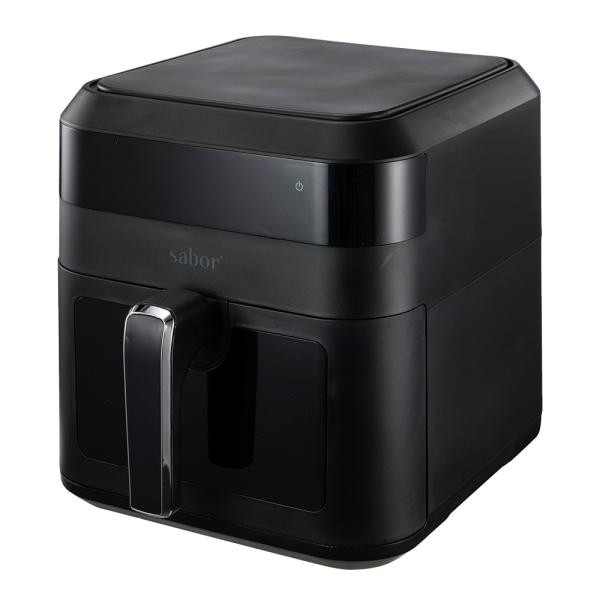 Ultimate airfryer med vindu 6L matt svart