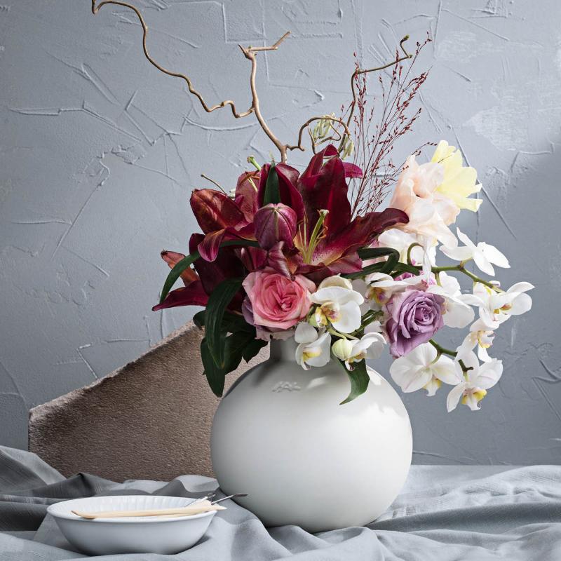 Globo vase 20 cm hvit